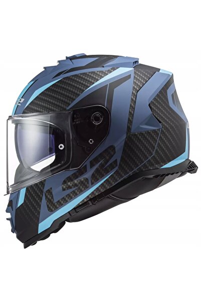 LS2 Storm Racer Mat Mavi Uyumlu  Kapalı Motosiklet Kaskı