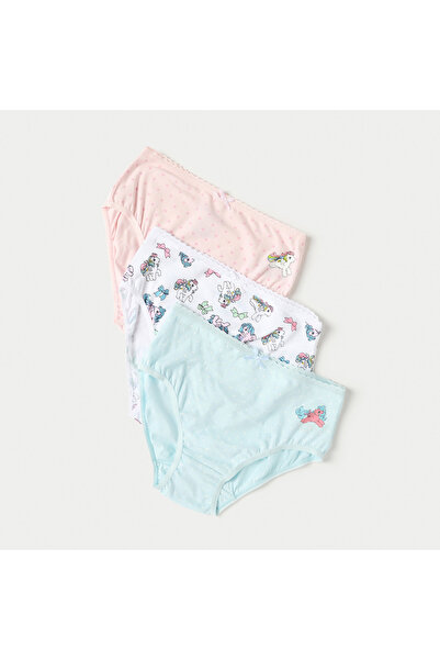 Hasbro Unicorn Print Briefs with Bow Detail - Set of 3