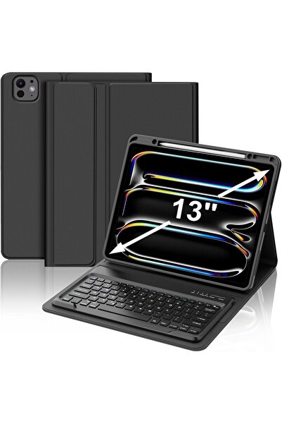 HYX iPad Pro 13-inch (M4, 2024) Keyboard Case with Detachable Bluetooth Keyboard & Pencil Hold