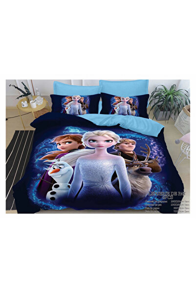 FIONNA.RO Lenjerie De Pat Finet Pentru Copii - Frozen - Ana Si Elsa