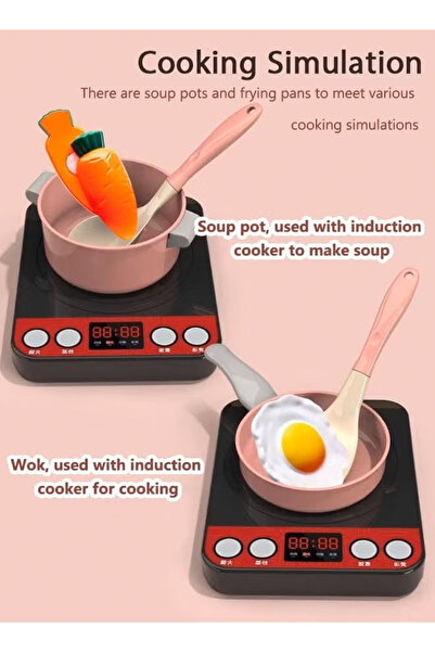 Generic Children's Kitchen Toy Set 86Pcs Pretend Play Simulation Cooking Tableware With Sound Effects