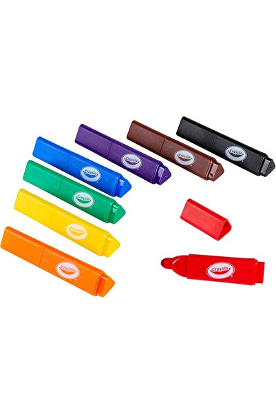 Crayola My First Tripod Broad Tip Markers, 8 Count, Multicolor