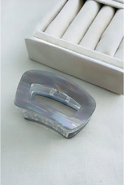 VNS Accessories Pearlescent Bone Detail Acrylic Latch Buckle (6.5 cm X 3.5 cm)