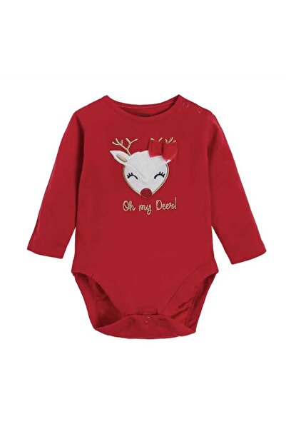 Cool Club Long-sleeved bodysuit for babies, red
