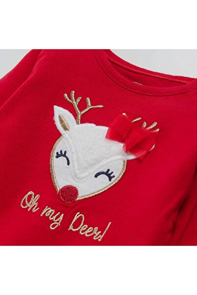 Cool Club Long-sleeved bodysuit for babies, red