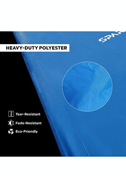 Sparnod Fitness Sparnod SOTC-1 Table Tennis Table Cover – All-Weather Polyester, UV Block, Dust & Water Resistant
