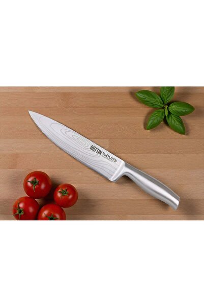 Quttin Cuțit bucătar profesional 20 cm Waves, mâner turnat integral metalic