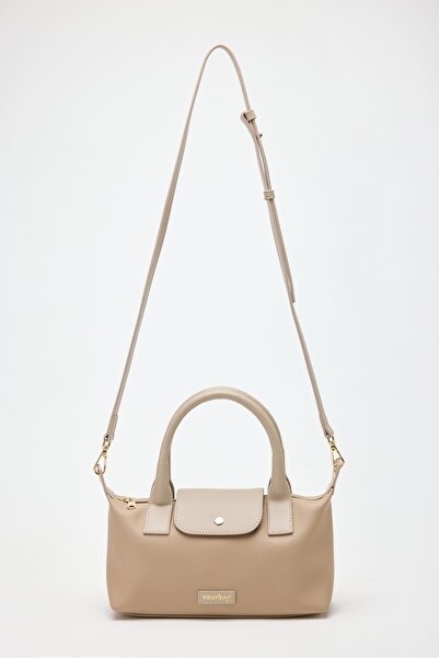 YOURBAG حقيبة كتف ويد نسائية من مايف – جلد صناعي، بغطاء (28×15×10 سم)