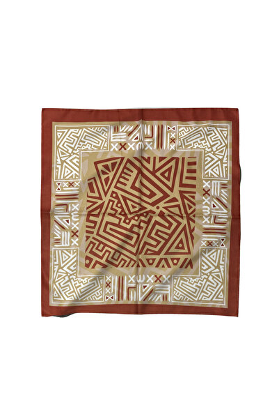 Sultan İpek وشاح / باندانا بنمط هندسي 52x52