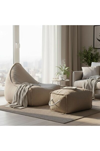 Casco كرسي بوف مريح للاسترخاء مع مسند