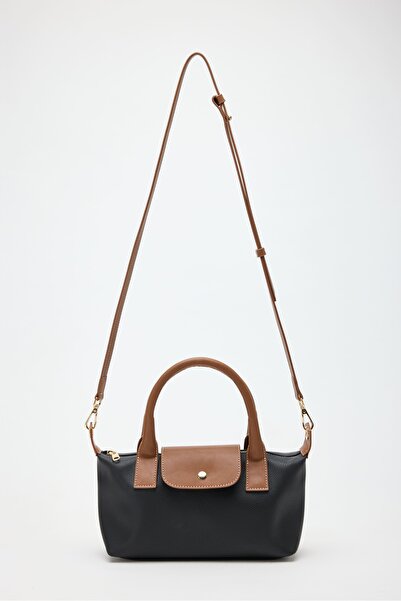 YOURBAG حقيبة كتف ويد نسائية من مايف – جلد صناعي، بغطاء، تصميم بلونين (28×15×10 سم)