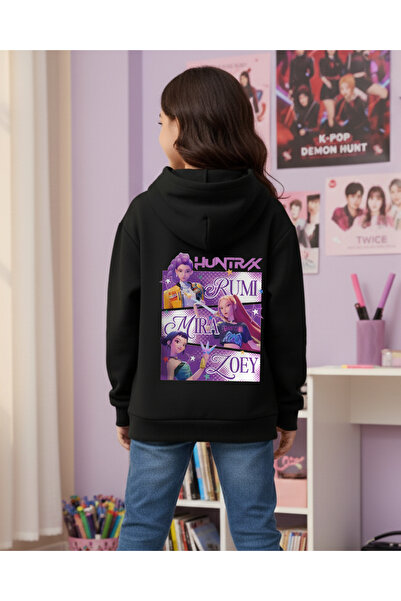 Toum Young KPop Demon Hunters hanorac gros cu 3 fire, dulce