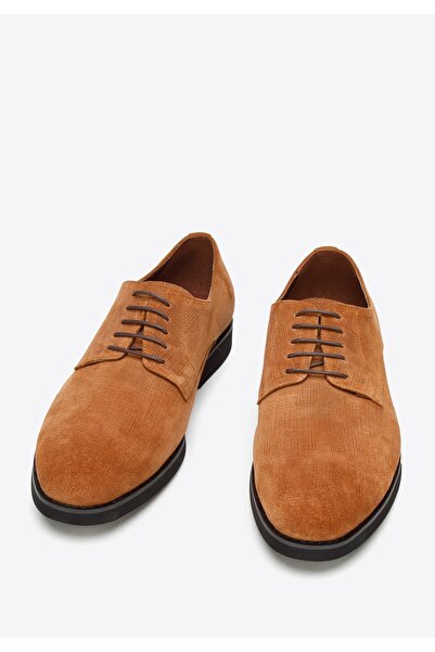 Wittchen Men's Brown Embossed Suede Derby Shoes