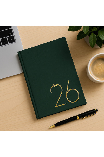 OEM Agenda 2026 – Eleganta verde cu accente aurii