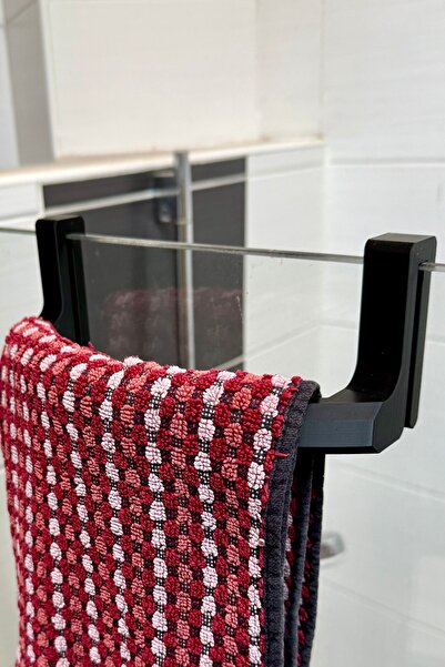 Sapphire 3D Duş Cam Duvarları İçin Kavisli Havlu Askısı Banyo Havlu Aparatı