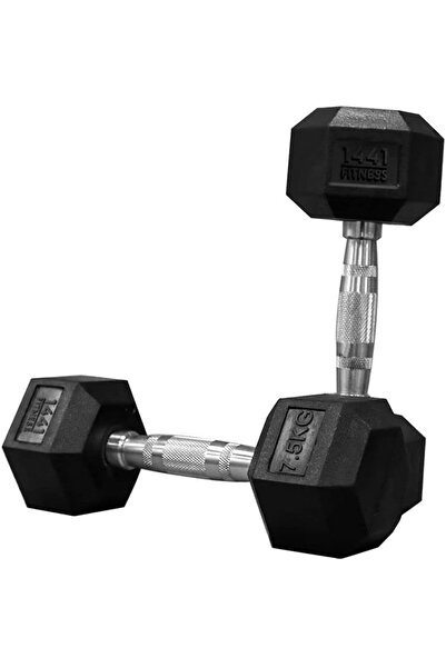 Prosportsae Hex Rubber Dumbbell - Sold as a Pair, Pack of Two