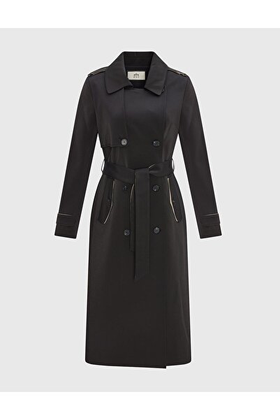 İLVİ Arira Black Women's Trench Coat
