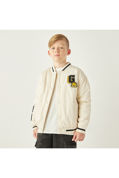 NİCKELODEON جاكيت ثقيل بطبعة غارفيلد وأكمام طويلة