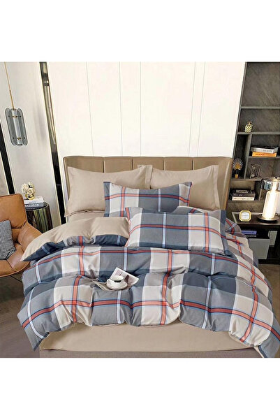 Pucioasa Double Bed Linen, Reversible Design, 6-Piece Thick Finet (code SR-500)