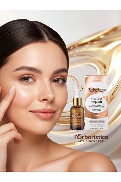 L'ERBORISTICA Multivitamin skin oil with pure baobab oil, Nutra Repair, 30 ml