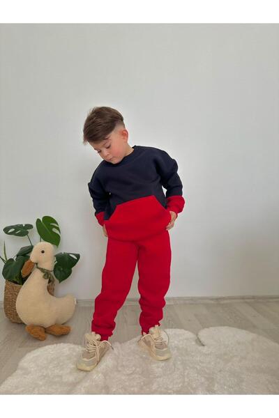 jeliboomkidswear Jeliboom Erkek Çocuk Eşofman Takımı -3 İplik Şardonlu