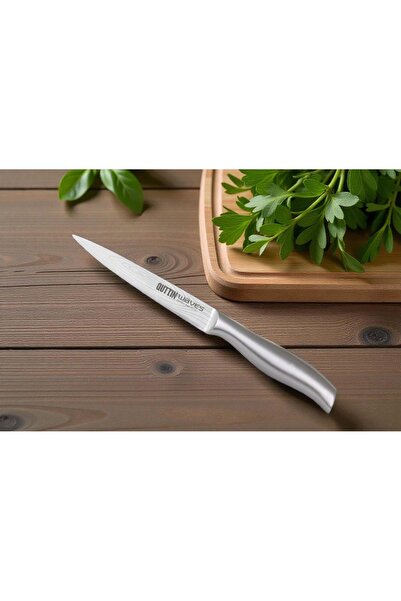 Quttin Cuțit universal 13 cm Waves, mâner turnat integral metalic