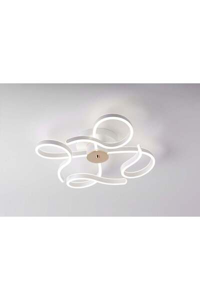 RFAN Candelabru LED, Model T9877, Cu Telecomandă, 3 Tipuri de Lumină, 288W, Alb/Auriu