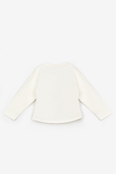 Le Mabelle Ecru 5 Bow Girls' T-Shirt