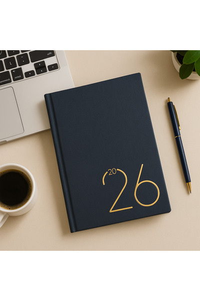 OEM Agenda 2026 – Eleganta Albastru cu accente aurii