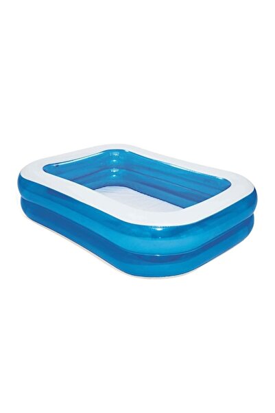 FONIX Φουσκωτή πισίνα AquaJoy Family Fun από την GSM - Μπλε, 201x150x51 cm, 500 L, PVC 2 δακτυλίων
