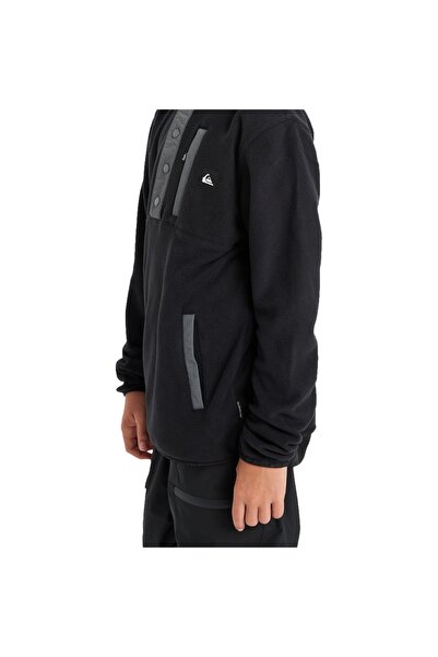 Quiksilver No Destination Hz Youth Boys' Black Fleece Jacket