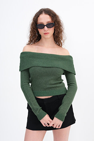 Addax Boat Neck Knitwear Sweater K3452