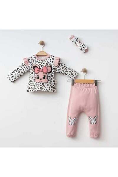 Micii Ștrumfi Set 100% Cotton, 3-Piece Girls Set - Heart of Hearts
