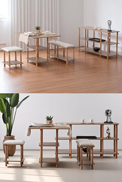 Eymense Pia Yemek Odası Takımı Ceviz