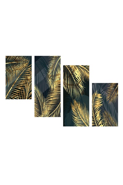 4Decor Pânză Tablou 4Decor, Palmier auriu, 120x70cm, DE0190