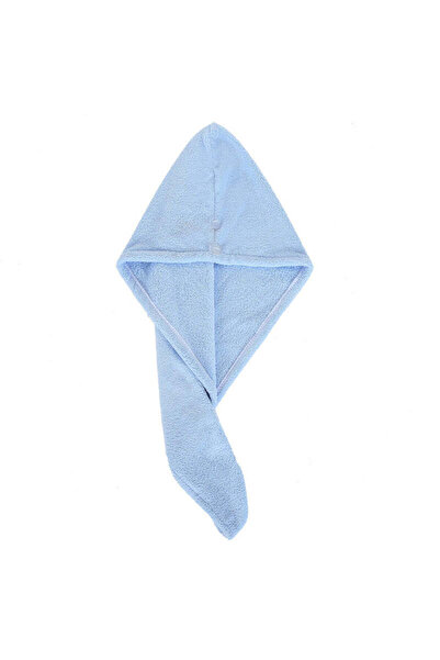 zola Turban towel, microfibre, easy to use, pleasant to the touch, 55x22 cm, blue