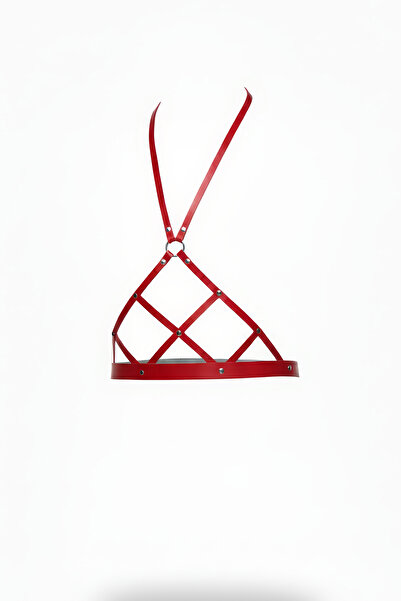 Angels Passion Accesoriu pentru talie în stil corset cu detaliu de curea roși...