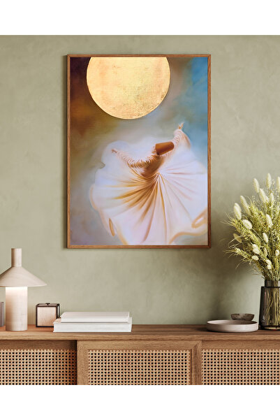 Tuba Decor Tablo dintr-o singură bucată cu rame din lemn pentru sufragerie, sufragerie, bucătărie