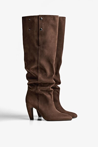 Bershka Topuklu geniş çizme