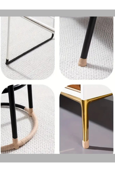 NutraBella Adhesive Furniture Table Chair Hardwood Floor Feet Protector Door Knobs Cabinet Handles Protection 2Pcs