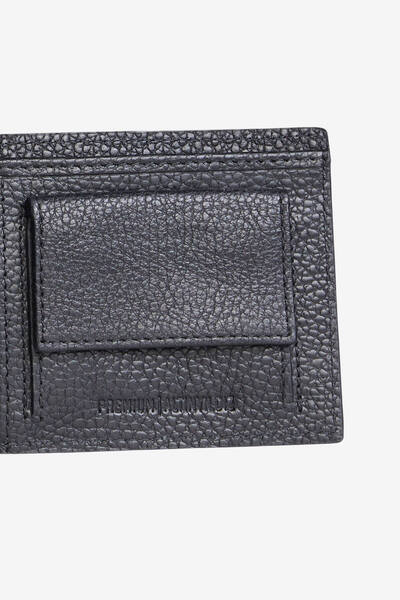 ALTINYILDIZ CLASSICS Men's Black 100% Leather Wallet
