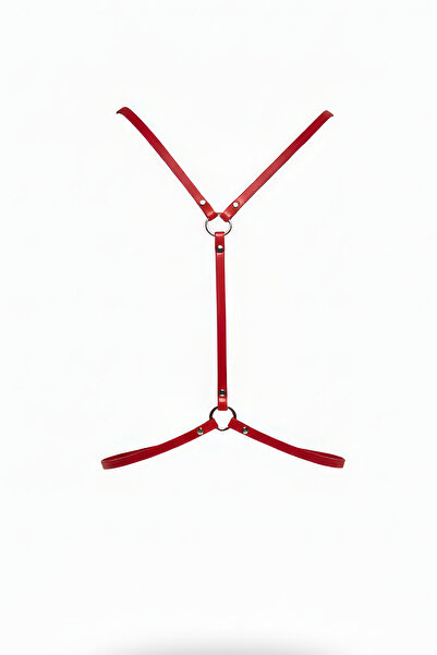 Angels Passion Accesoriu pentru corp cu curea roșie pentru femei, cu detaliu ...