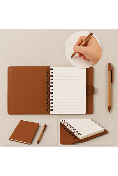 OEM Caiet cu Spirala si Pix – Design Elegant, File Liniate