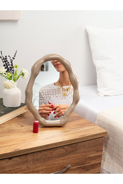 Evrio Modern bulut formlu makyaj aynası , takı tabağı , duvar aynası parlak l...