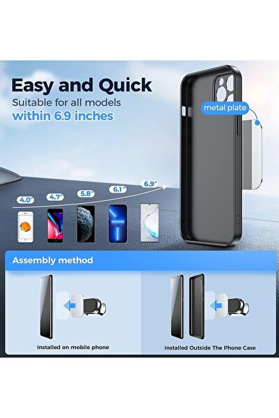 Joyroom Premium Magnetic Phone Mount for Car, Phone Holder [Stronger Magnets] 360°Rotation Universa