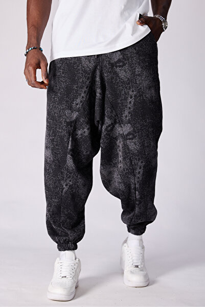 Superbluemexico Unisex Jakar Desenli ŞalvarPantolon