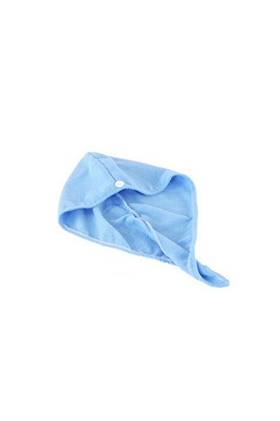 zola Turban towel, microfibre, easy to use, pleasant to the touch, 55x22 cm, blue