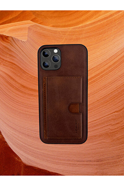 DEERDERİ حافظة حماية من الجلد الطبيعي لهاتف آيفون 16 برو ماكس مع حامل للبطاقات