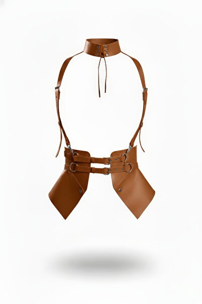 Angels Passion Καφέ γυναικεία κομψή και κομψή ζώνη με αγκράφα