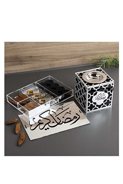 Story of candle Incense burner with a box of luxurious oud and musk, inscribe...